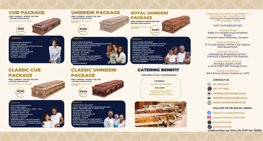 Family Packages – vuyofuneralservices